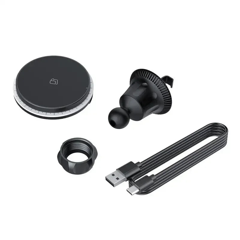 Magnetic Wireless Car Charger – 15W Fast Charging Phone Mount