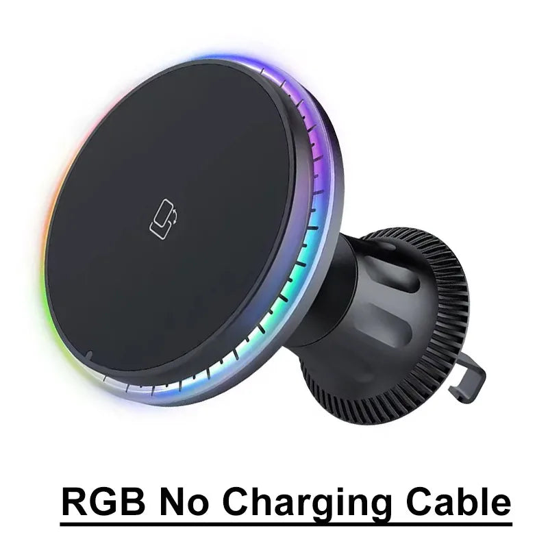 Magnetic Wireless Car Charger – 15W Fast Charging Phone Mount