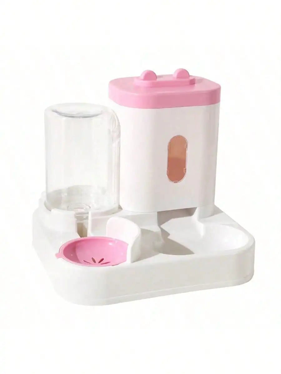 2-in-1 Automatic Cat Feeder & Water Dispenser – Large Capacity, No-Spill System